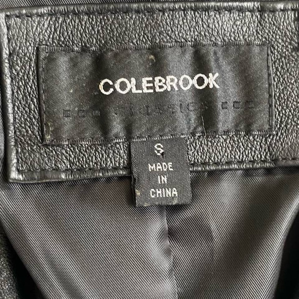 Vintage Y2K deadstock black leather jacket - Picture 5 of 8